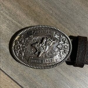 Cavender's Silver Belt Buckle